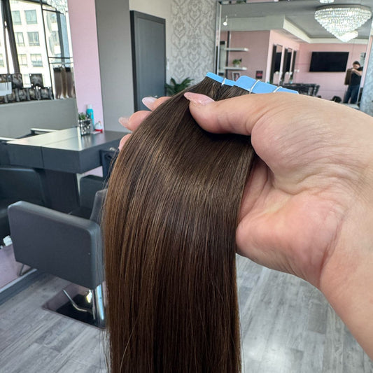 Extensión Adhesiva 50 cm CAOBA